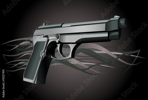 Pistol illustration.