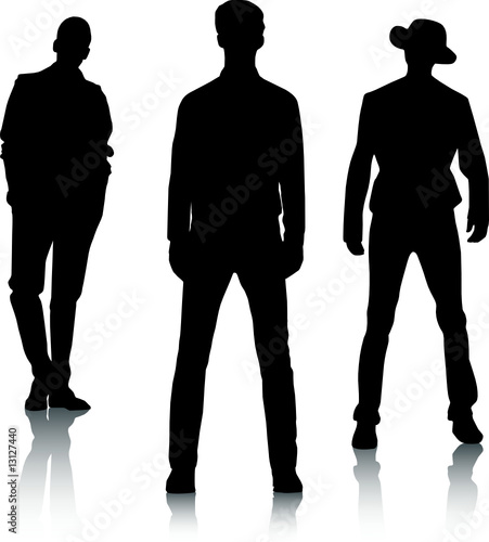 Silhouette fashion men