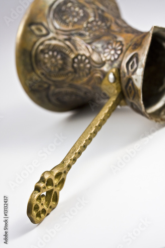 Traditional Bronze cup for making coffee