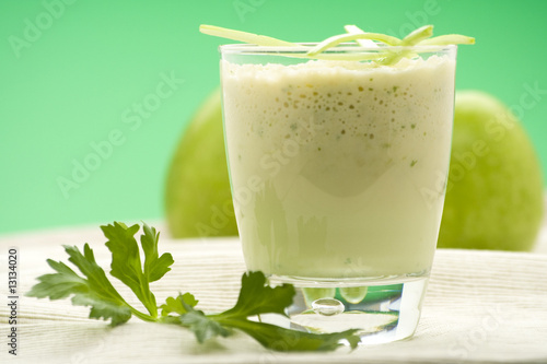 fresh fruit milk shake apple