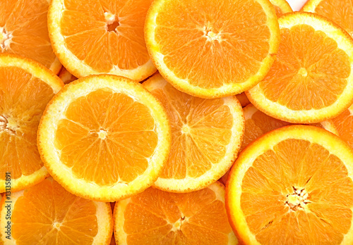 Orange fruit slices