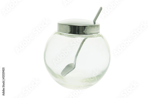 Cuadro en lienzo Sugar Bowl and Spoon