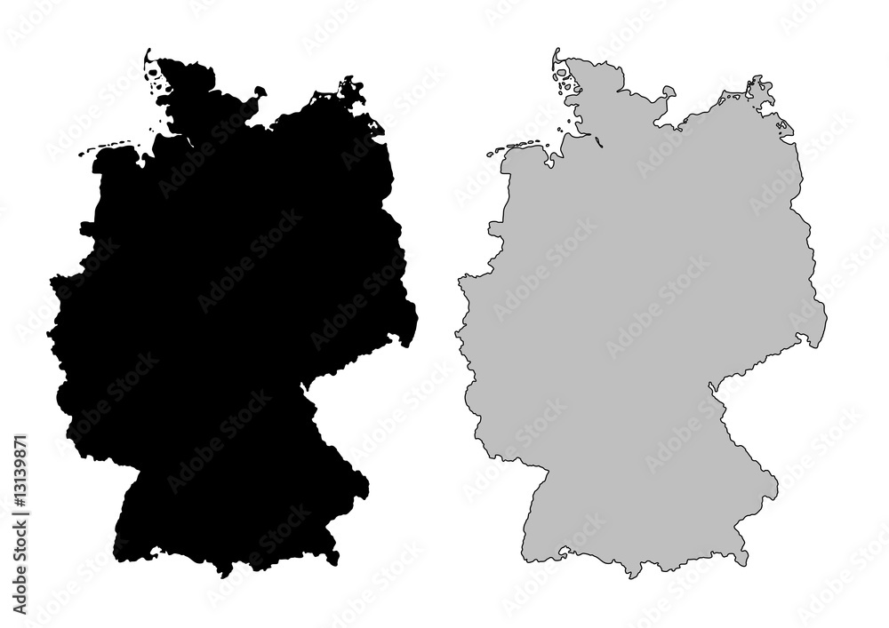 Fototapeta premium Germany vector map