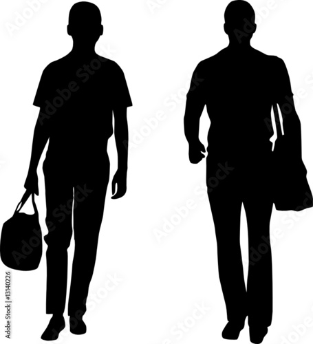 Silhouette fashion men