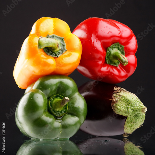 clolored paprika.. photo