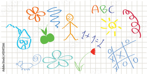 child school vector