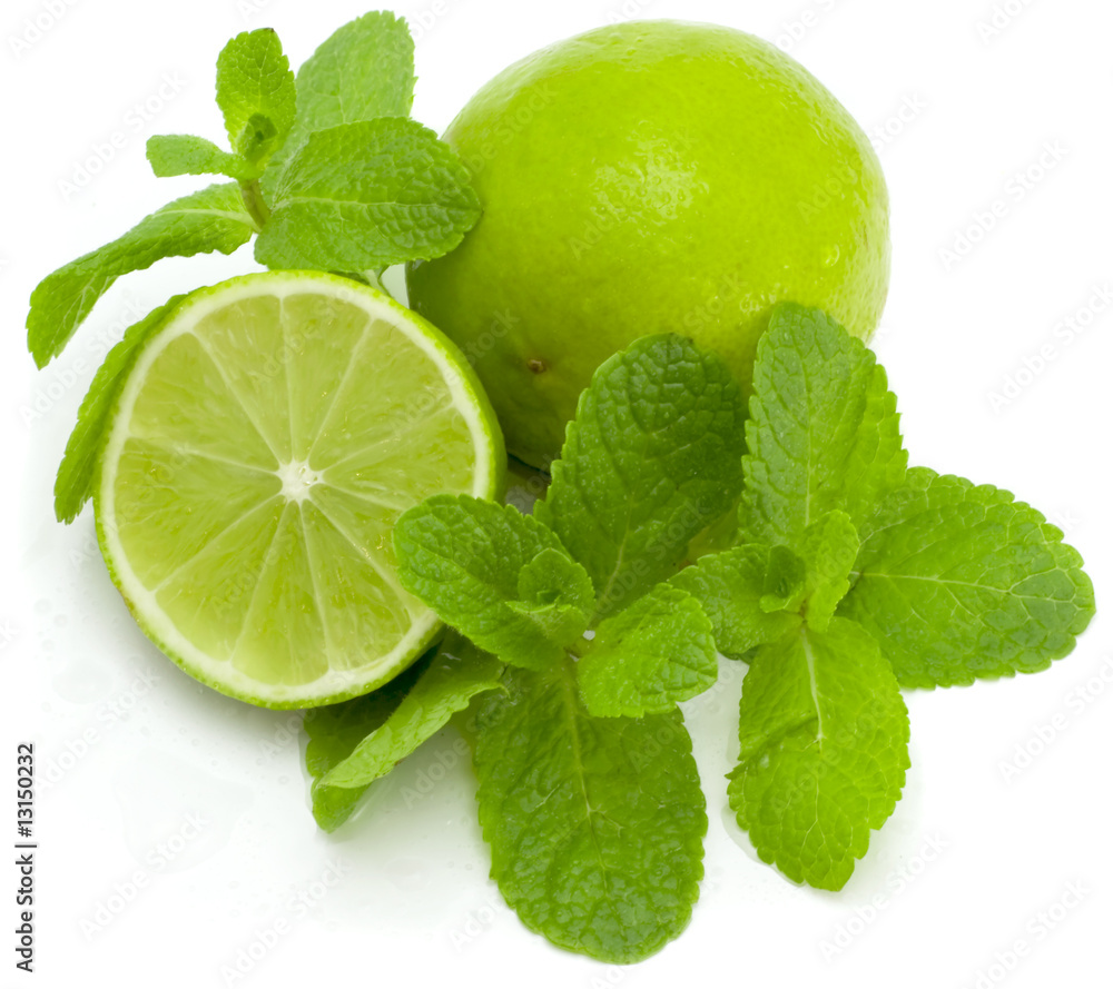 Limes and mint Limes and mint