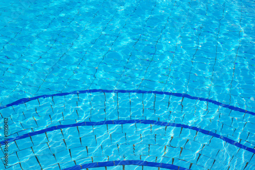 Swimming pool blue background