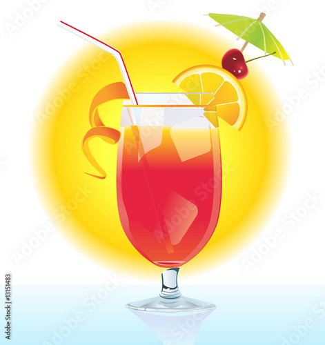 Tequila Sunrise cocktail