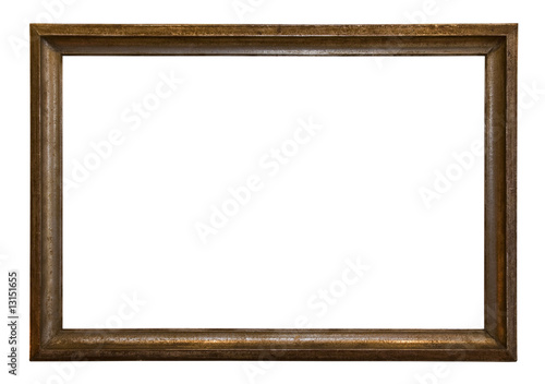 Antique picture frame with clipping path
