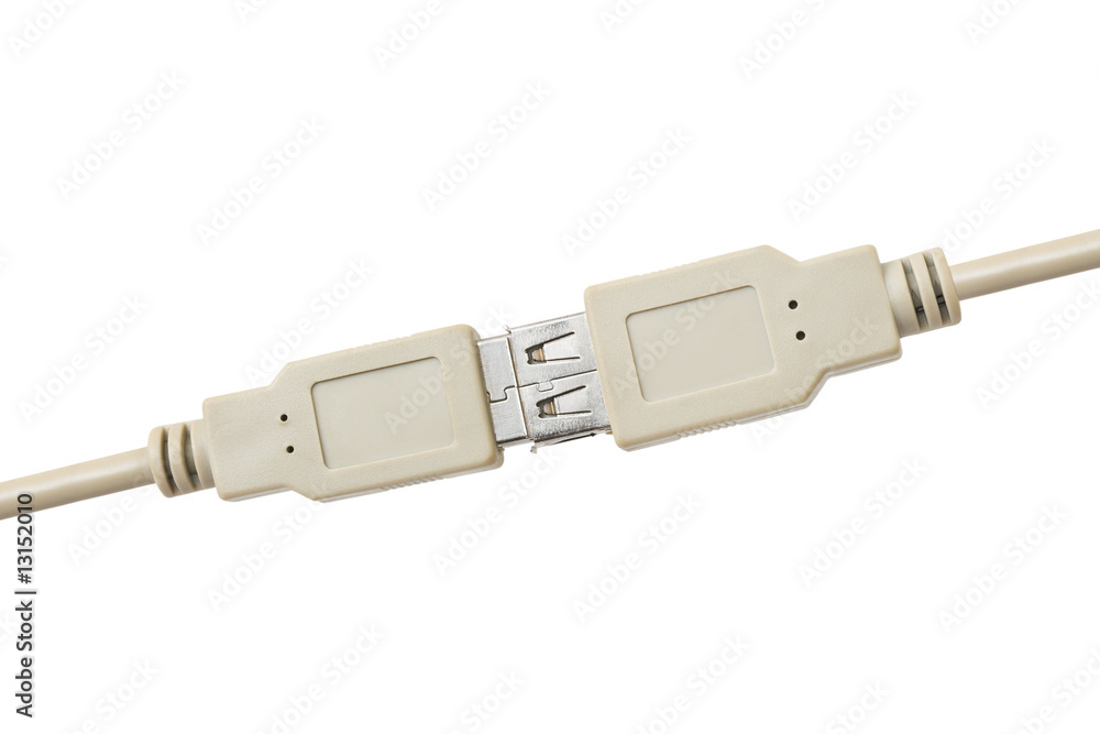 Connected computer cable Connected computer cable