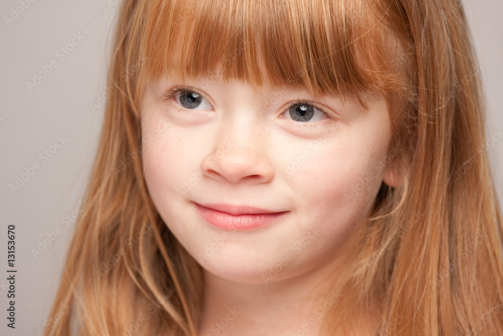 Portrait of an Adorable Red Haired Girl Portrait of an Adorable Red Haired Girl