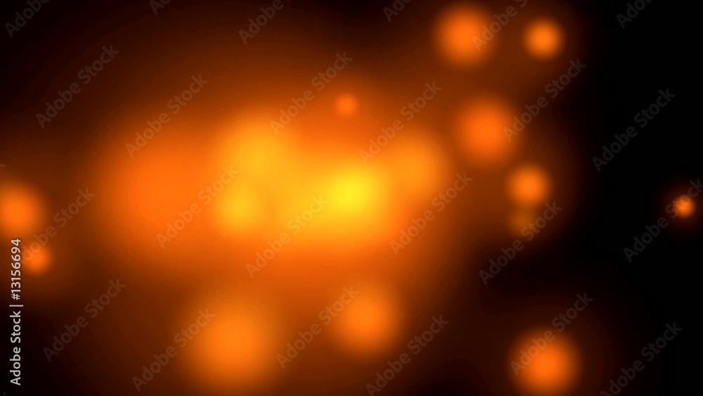 Animation aus blitzenden Lichtkugeln