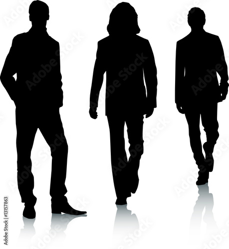 Silhouette fashion men
