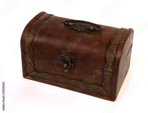 antique rustic wooden box