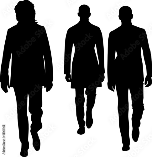 Silhouette fashion men