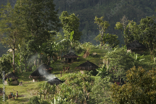 village Irian Jaya photo