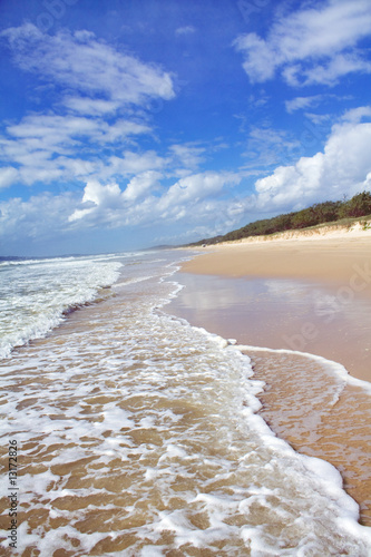 Sandy beach coastline