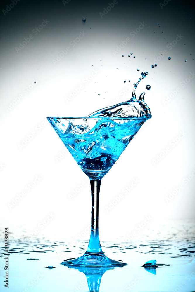 blue coctail splash blue coctail splash