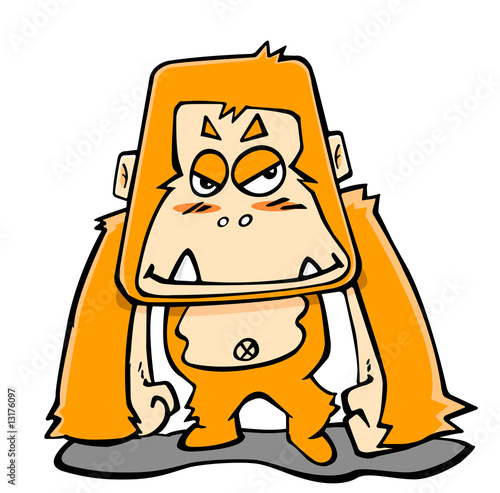 cartoon orangutang