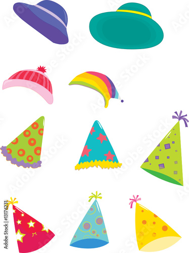 assorted hats
