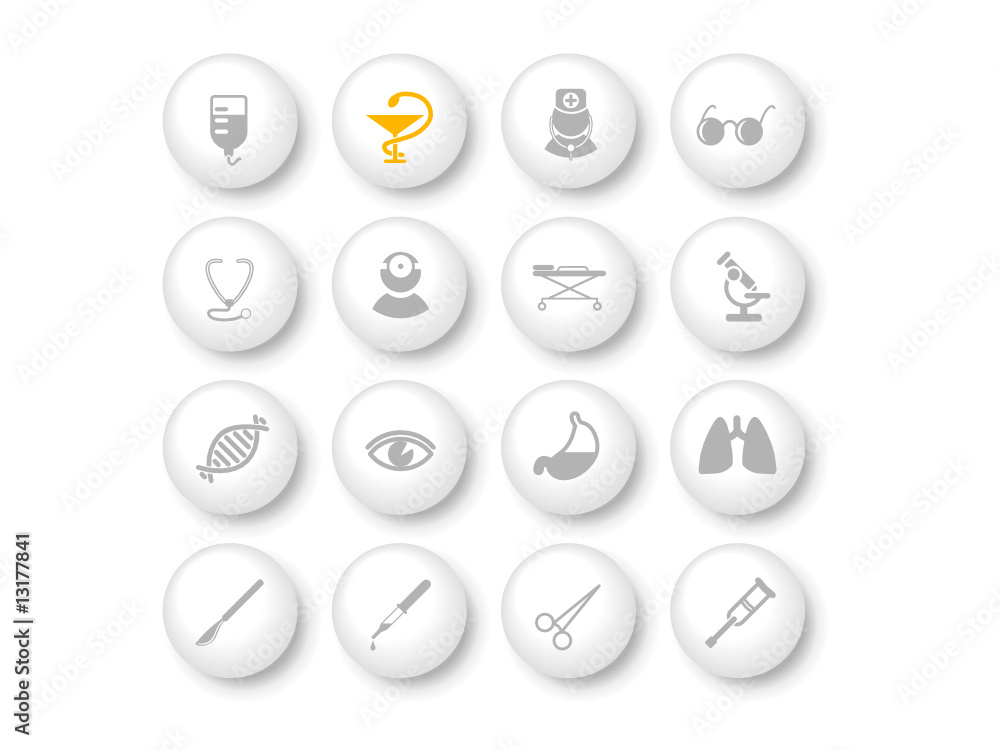 Medical and health care vector icons, part 2 Medical and health care vector icons, part 2