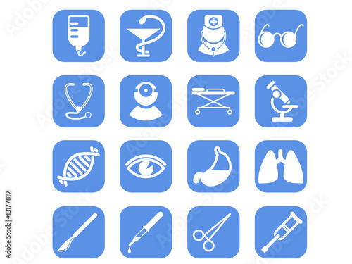 Medical and health care vector icons, part 2