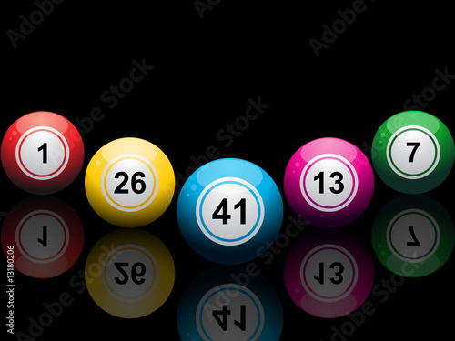 reflected lottery balls