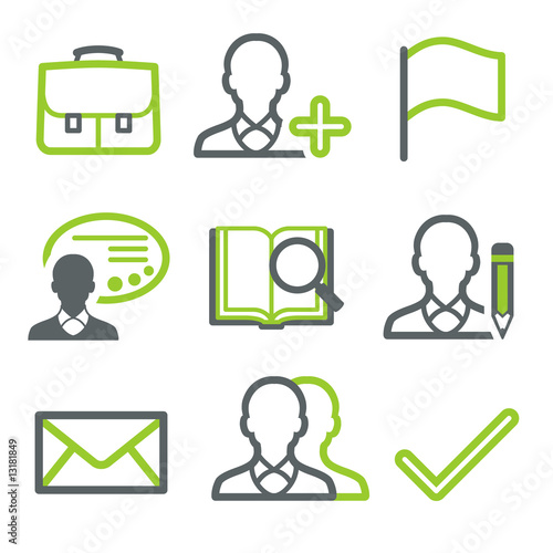 Green gray contour set 1