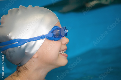 Child in pool