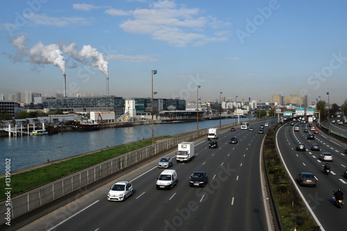 Photography entrée est de paris  par l'autoroute