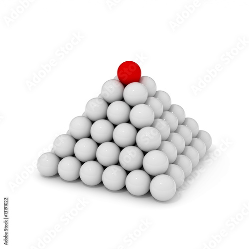 balls in pyramid
