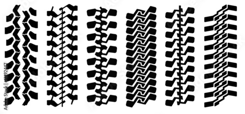 Track of mud-terrain tyres (can make any length)