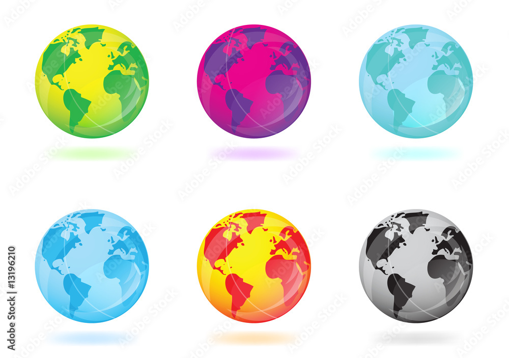 colorful globes