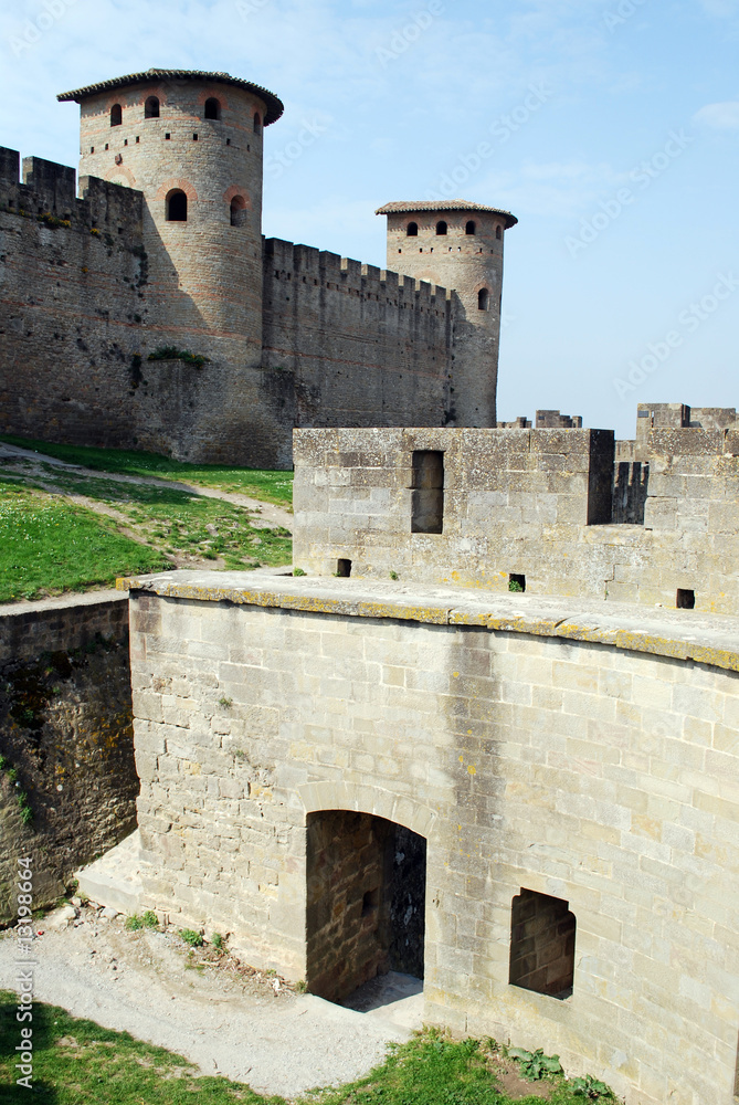 Sur les remparts de Carcassonne