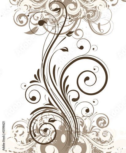 Floral abstraction for design.