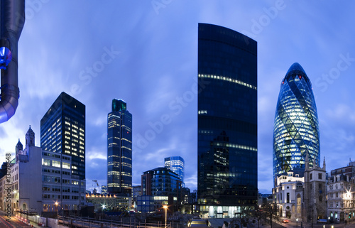 Evening time shot of London`s financial district. #13198648