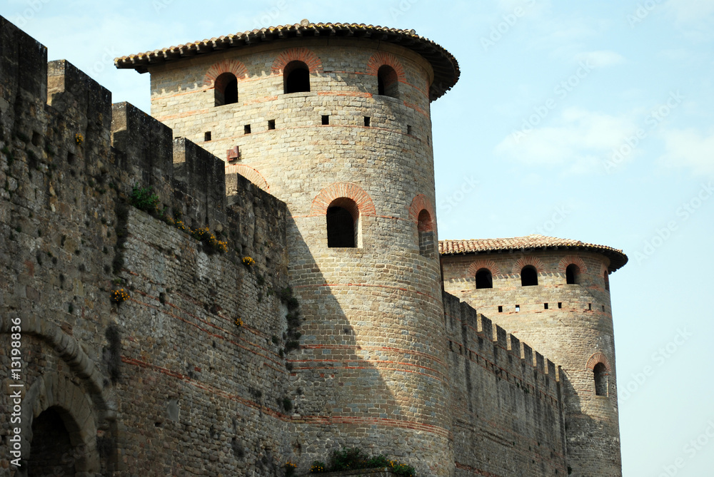 Tours sur rempart à Carcassonne