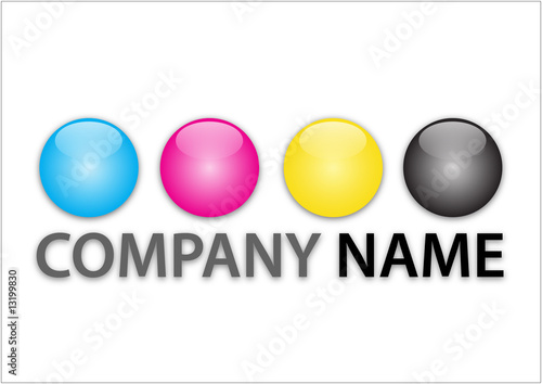 CMYK Company Business Logo photo