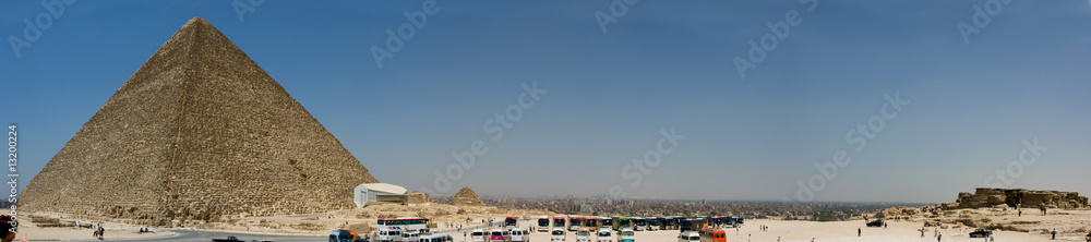 Panorama Cairo grande piramide