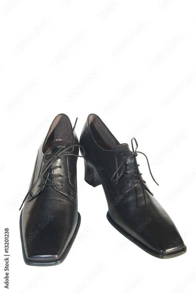 elegant blacl leather shoes with laces elegant blacl leather shoes with laces