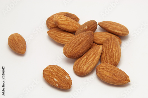 Almonds isolated