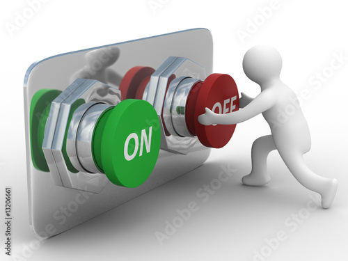 person pushes the button. I...