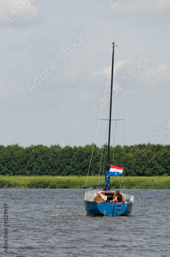 Sailboat at the river