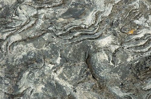 Rock carved by water