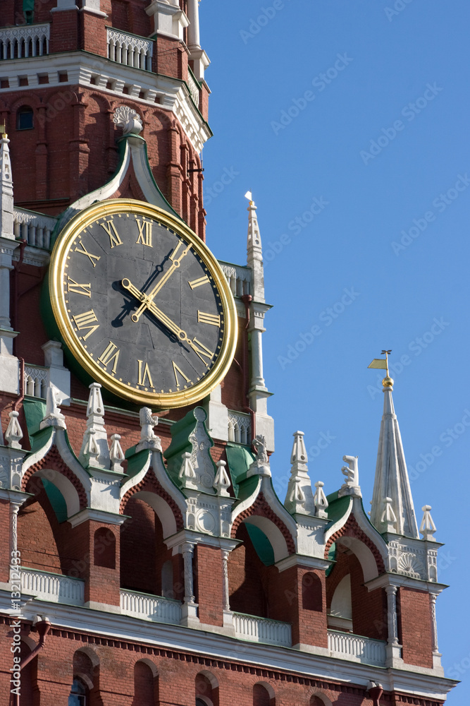 Great Tower Clock in Moscow Kremlin