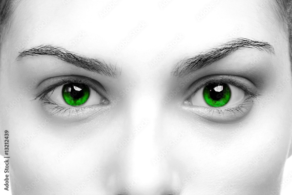 Naklejka premium Green eyes