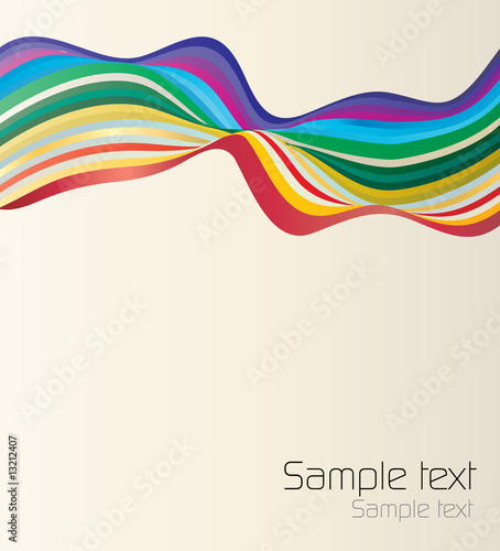 Waves colorful business background with space for text.