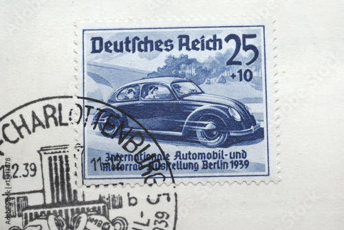 German postage stamp. International Car Exhibition in Berlin. photo