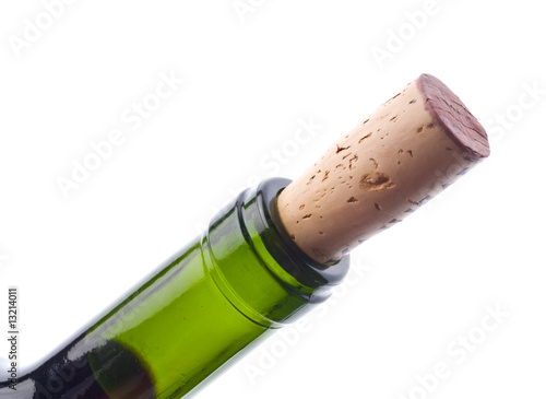detail of wine bottle being opened